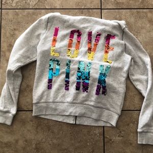 PINK SWEATER AND SWEAT SET